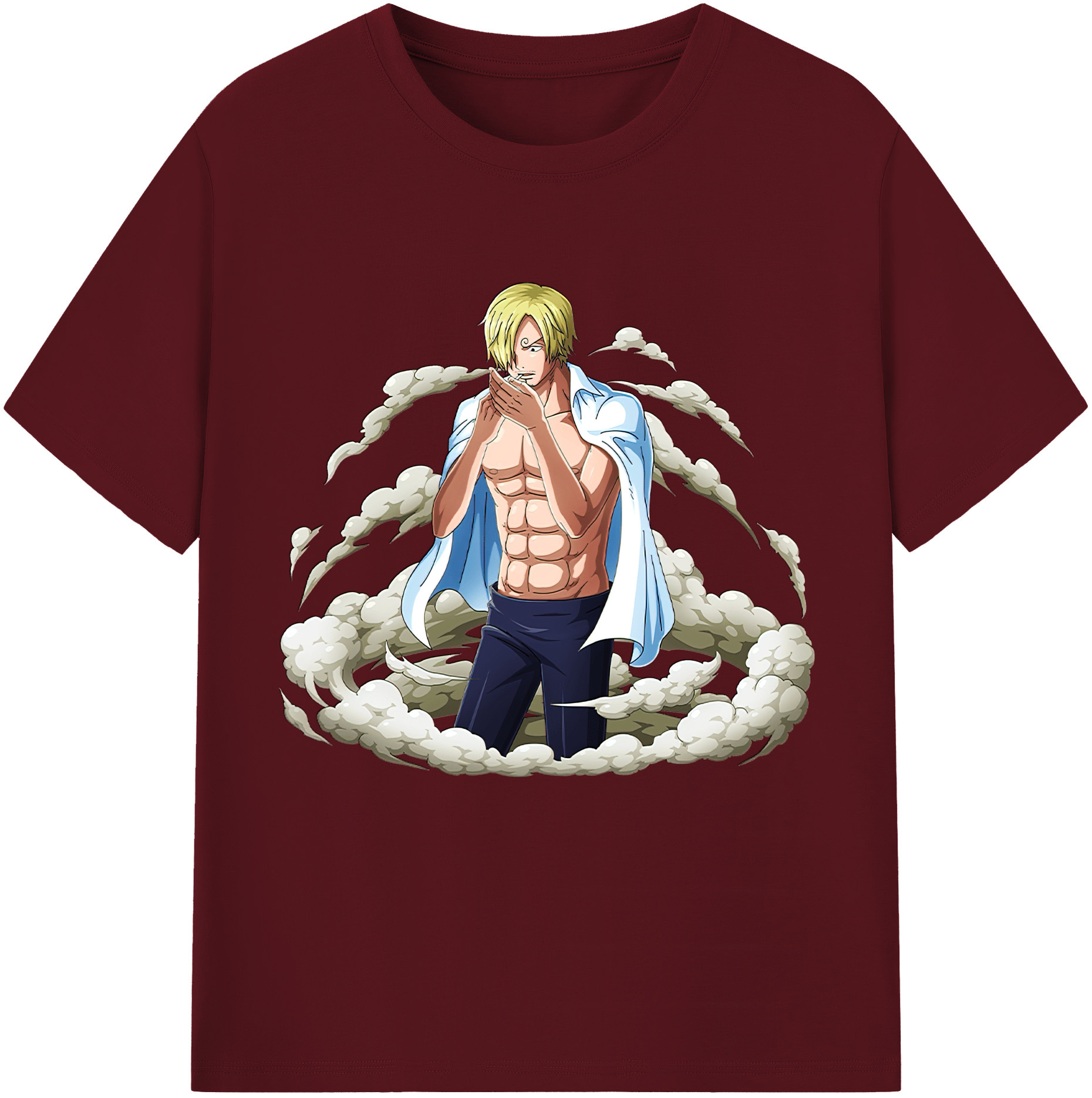 ワンピース サンジ ONE PIECE Sanji 綿100％半袖Tシャツ（フロントプリント）